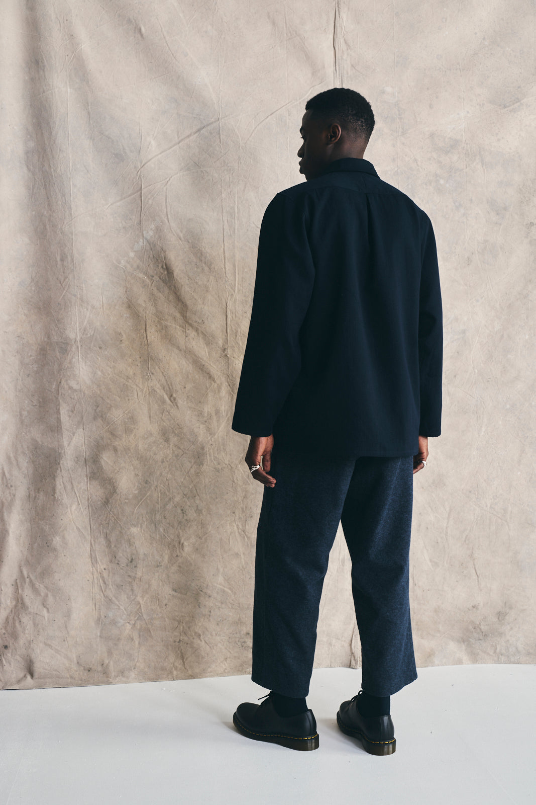 Unisex Snap Shirt - Cotton and Wool Blend Preorder