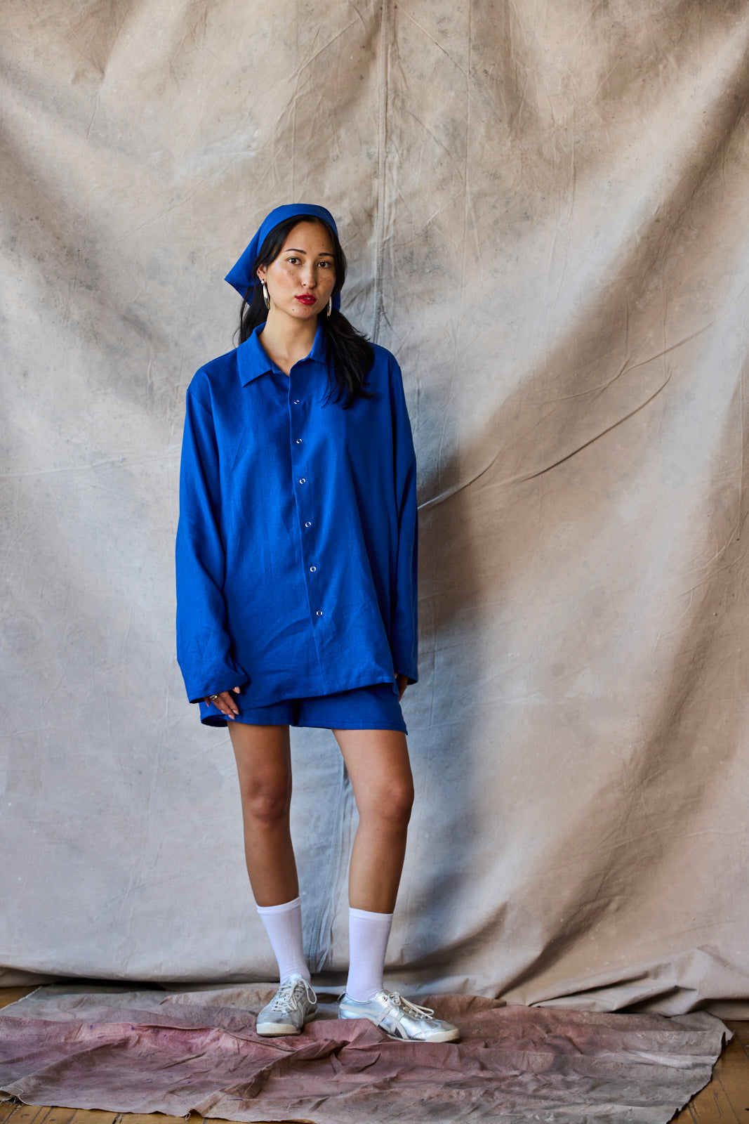 Chemise à pression unisexe - Lapis