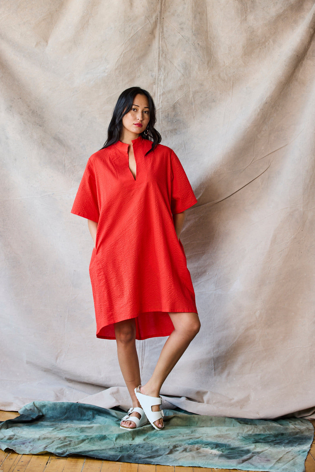 Collared Pullover Dress - Oat