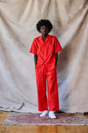 Pantalon à cordon de serrage - Tomate