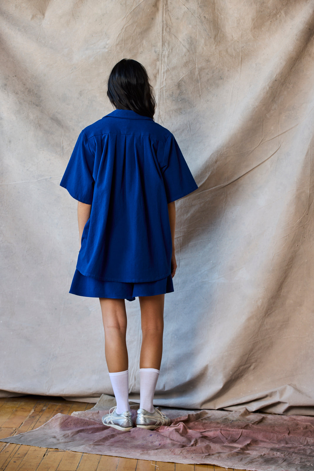 Collared Pullover - Marine