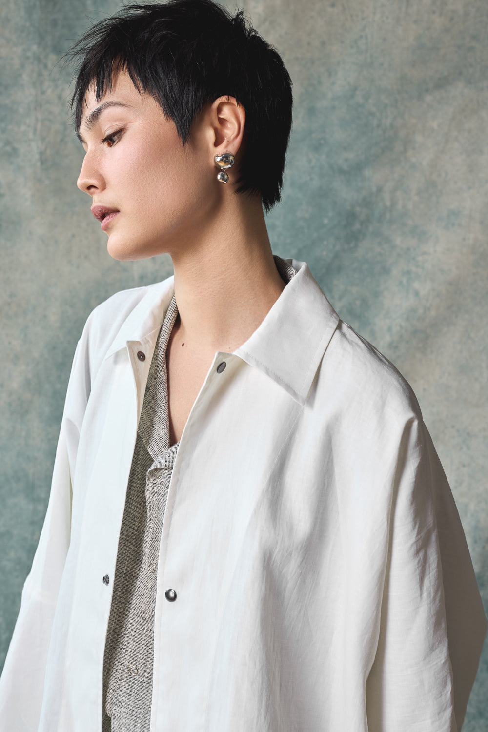 Oversized Shirt Jacket - Paper