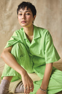 Column Pant - Linen and Cotton Blend