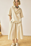 Flared Midi Skirt