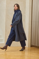 Relaxed Overcoat - Blue Mix Preorder