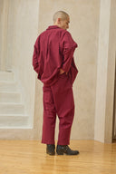 Pantalon à cordon de serrage - Canneberge