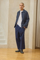Pantalon à cordon de serrage - Bleu encre