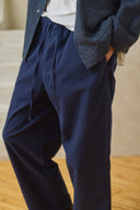 Pantalon à cordon de serrage - Bleu encre