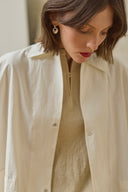Oversized Shirt Jacket - Salt Preorder