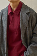 Relaxed Overcoat - Grey Mix Preorder