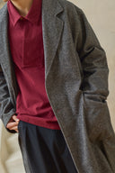 Relaxed Overcoat - Grey Mix Preorder