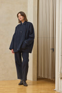 Oversized Shirt Jacket - Midnight Blue Pre-order