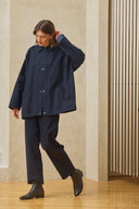 Oversized Shirt Jacket - Midnight Blue Pre-order