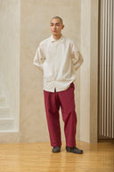 Oversized Snap Shirt - Salt Preorder