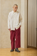 Oversized Snap Shirt - Salt Preorder