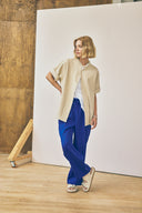 Drawstring Trouser - Lapis