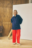 Chemise à boutons-pression oversize – Salt