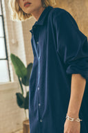 Chemise à boutons-pression oversize – Salt