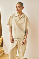 Lapped Collar Shirt - Oat