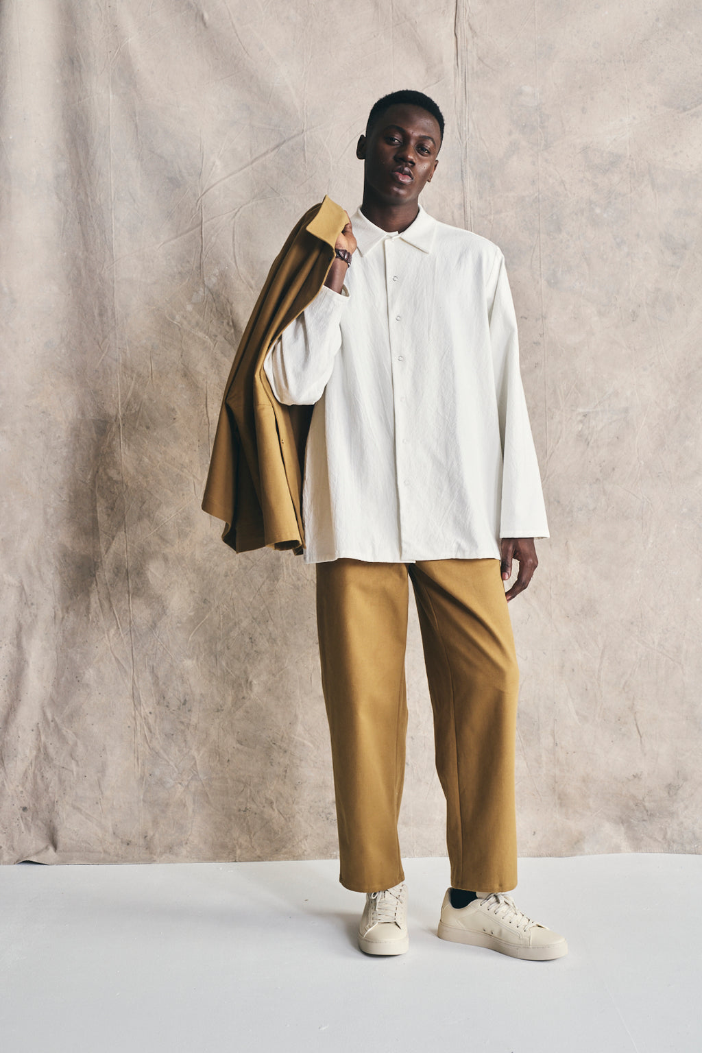 Unisex Snap Shirt - Parchment