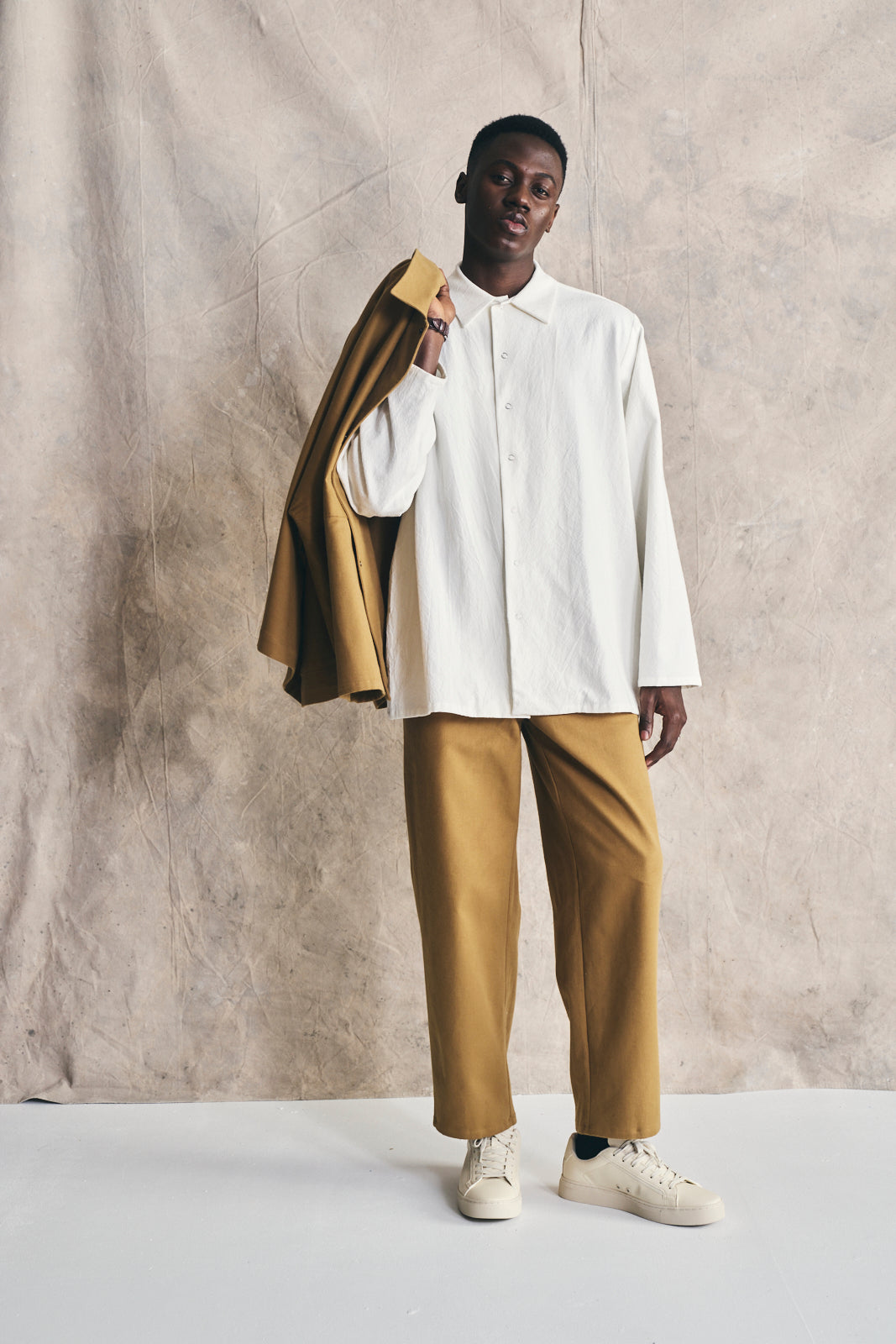 Unisex Snap Shirt - Parchment