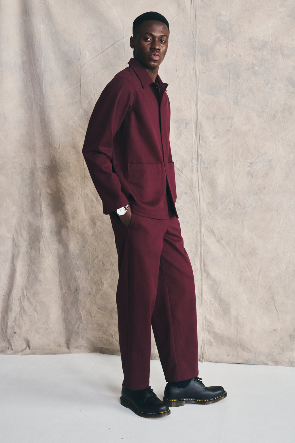 Work Trousers - Deep Cherry