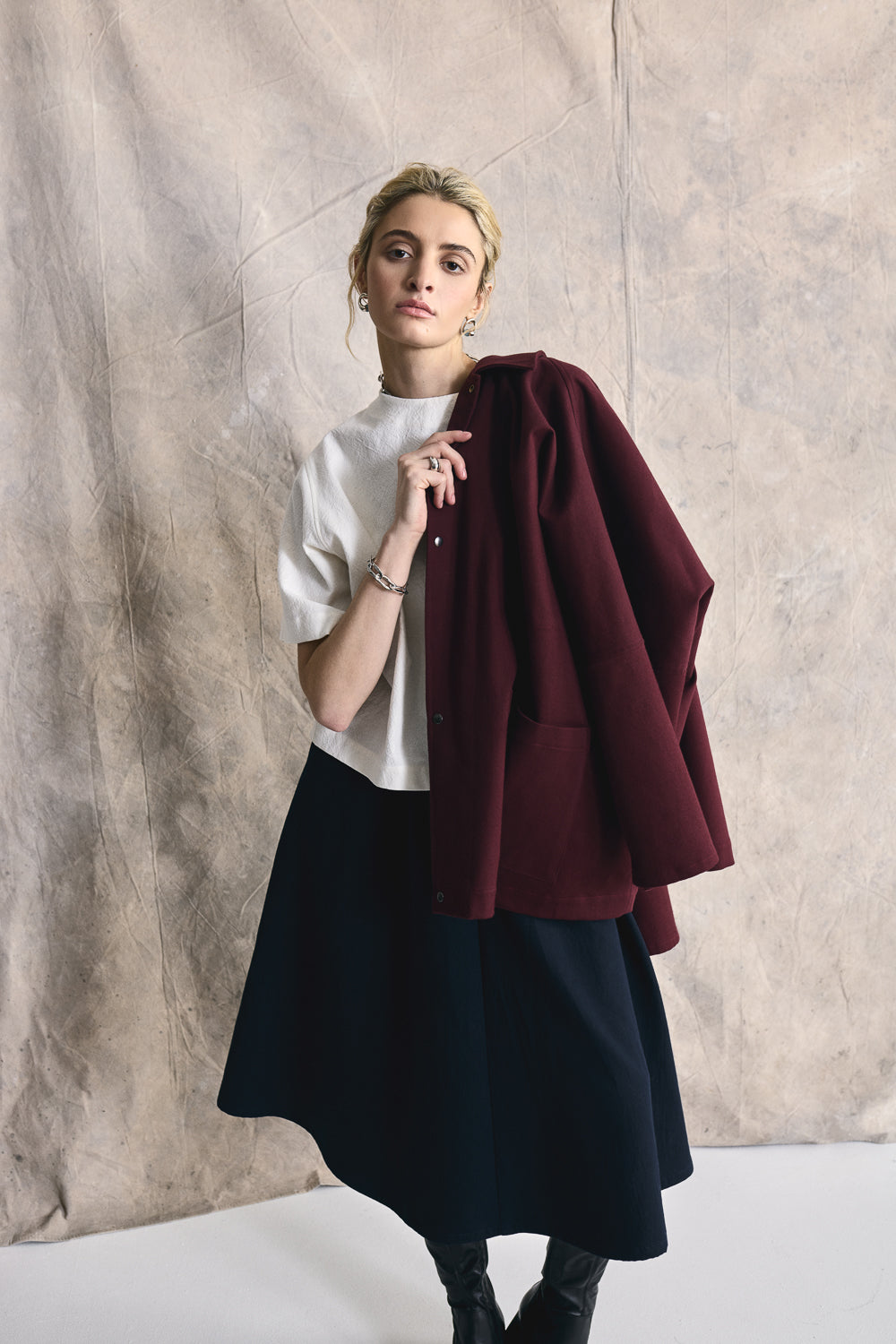 Woven T-Shirt - Parchment