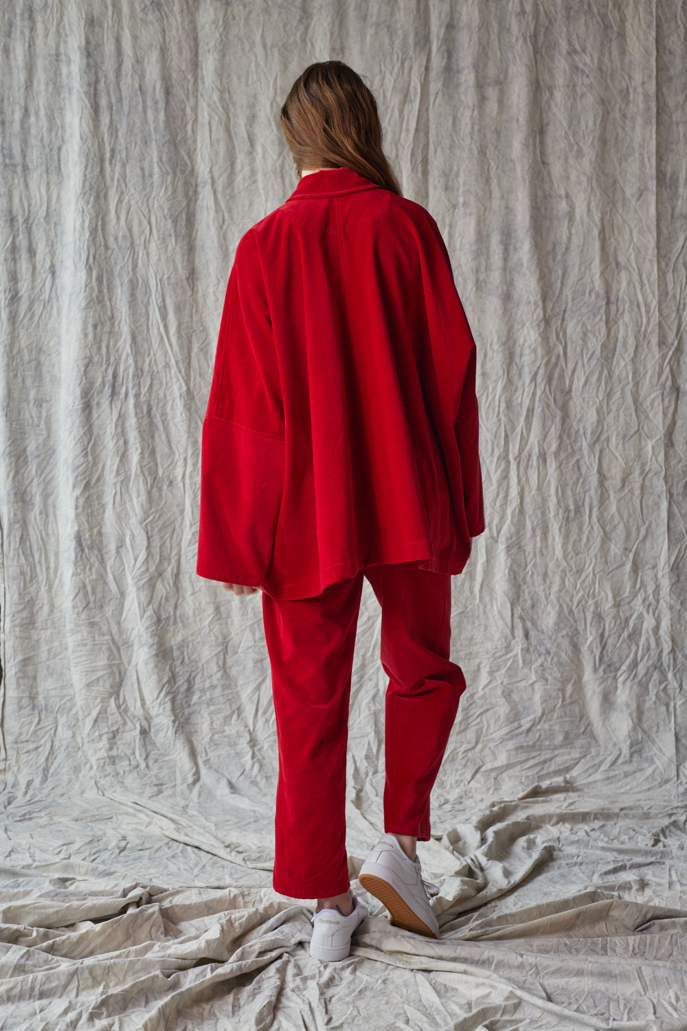 Column Pant - Red Velvet