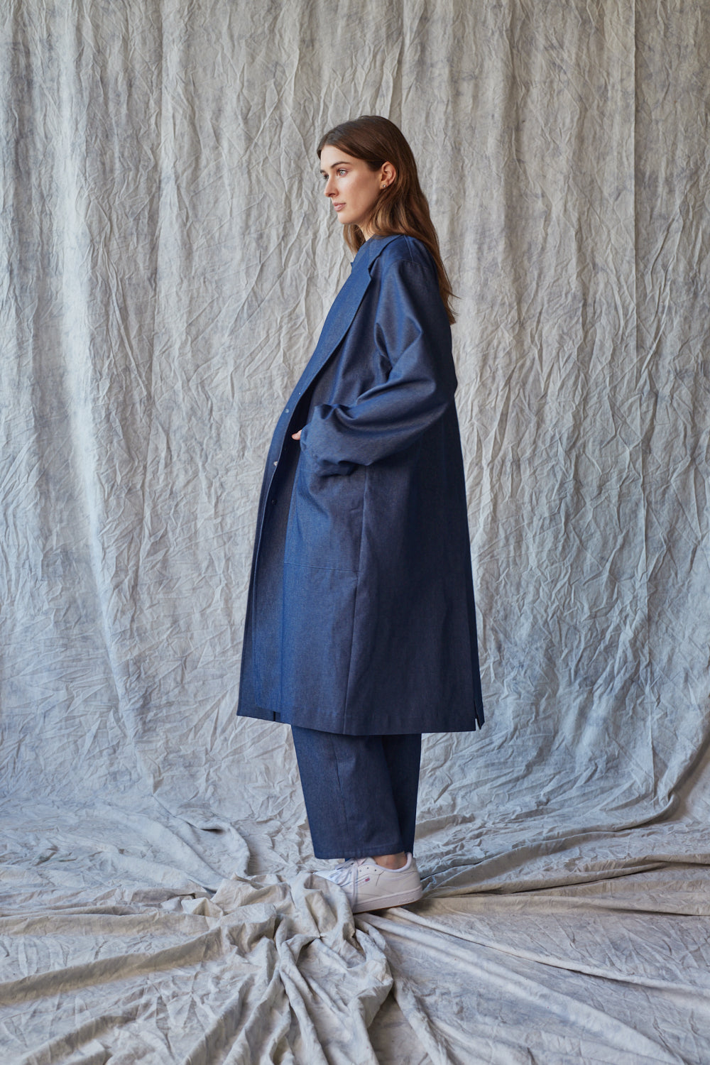 Manteau en denim bio