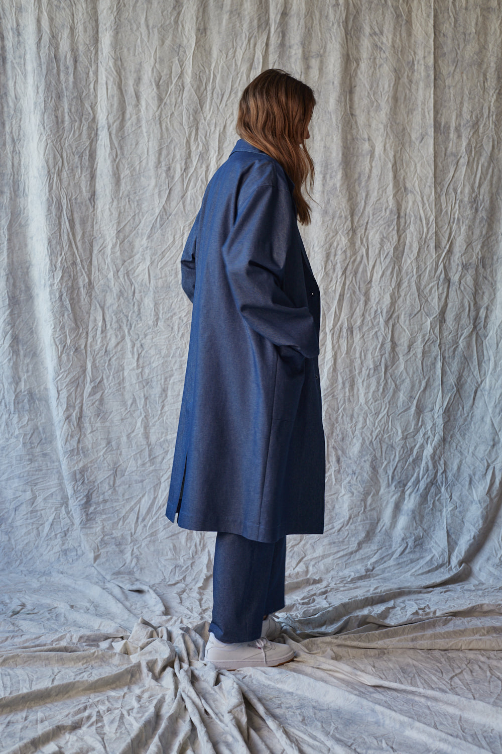 Manteau en denim bio