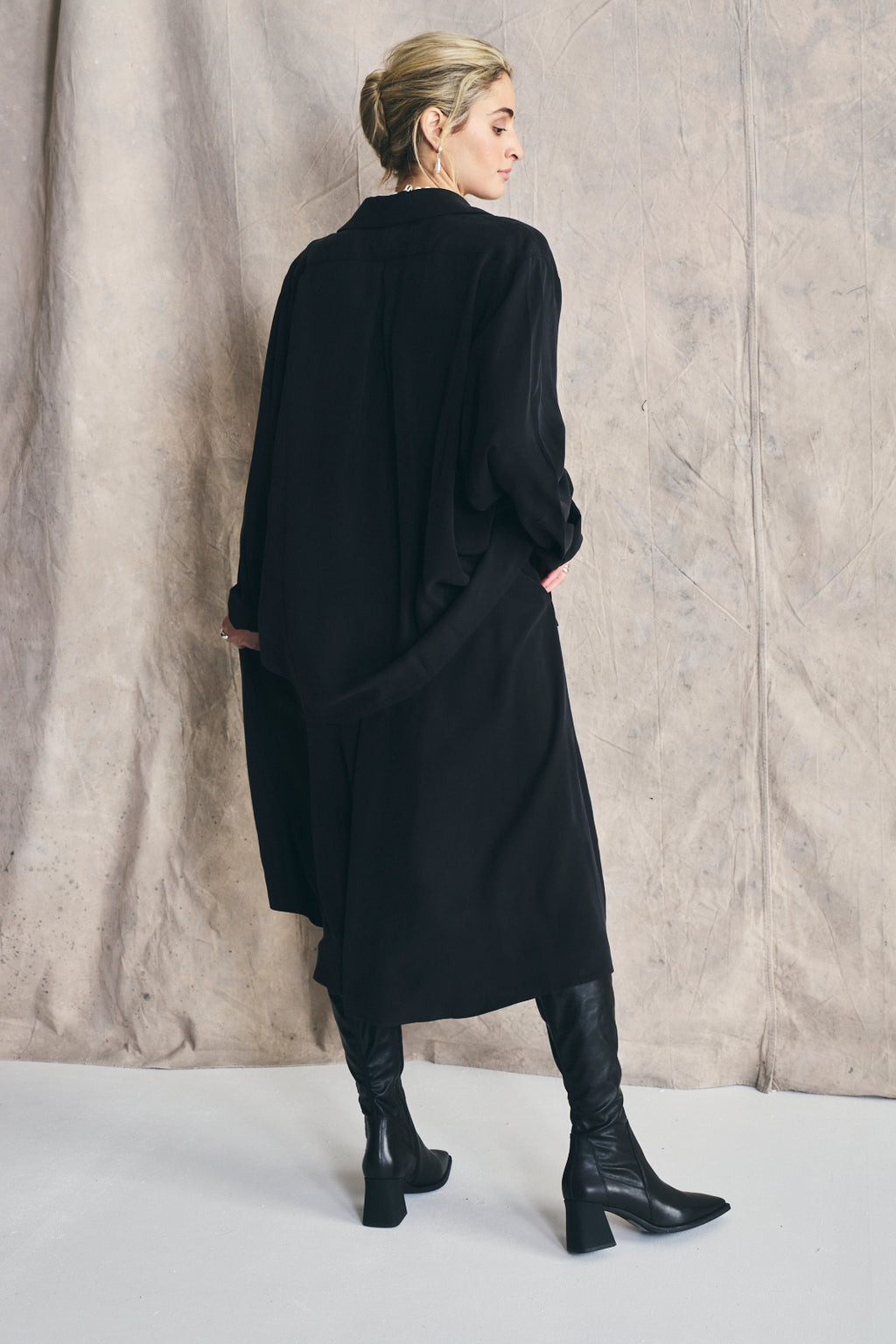 Unisex Snap Shirt - Muted Black