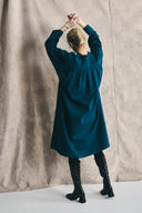 Robe chemise plissée