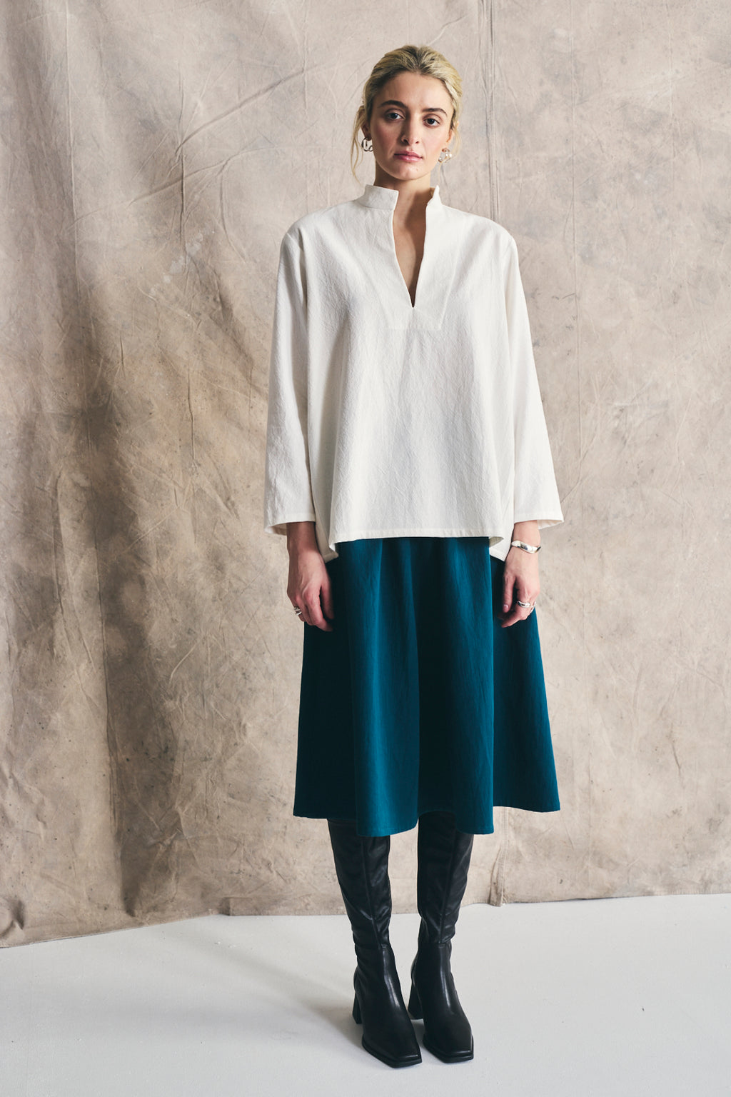 Collared Pullover - Parchment