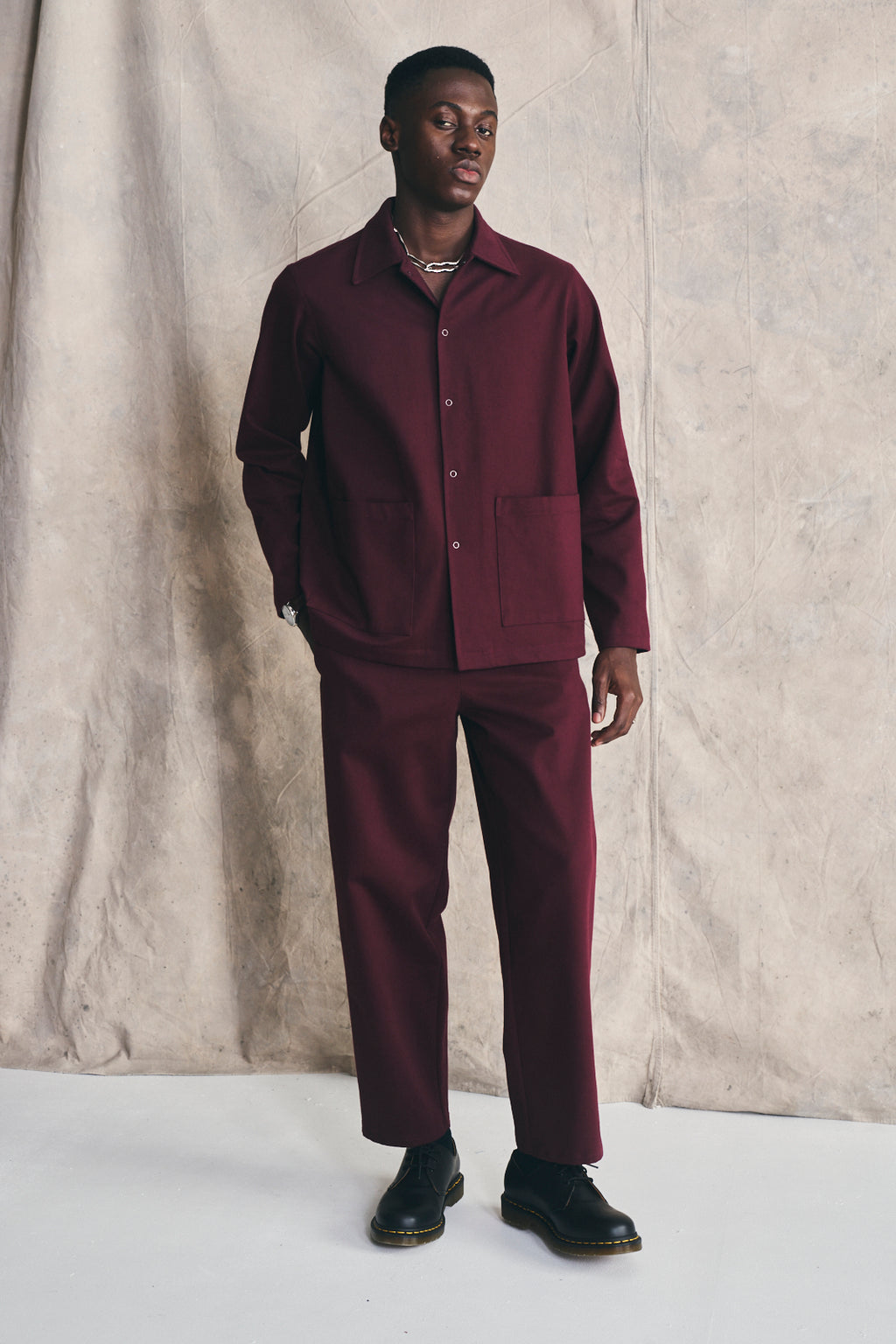 Work Trousers - Deep Cherry