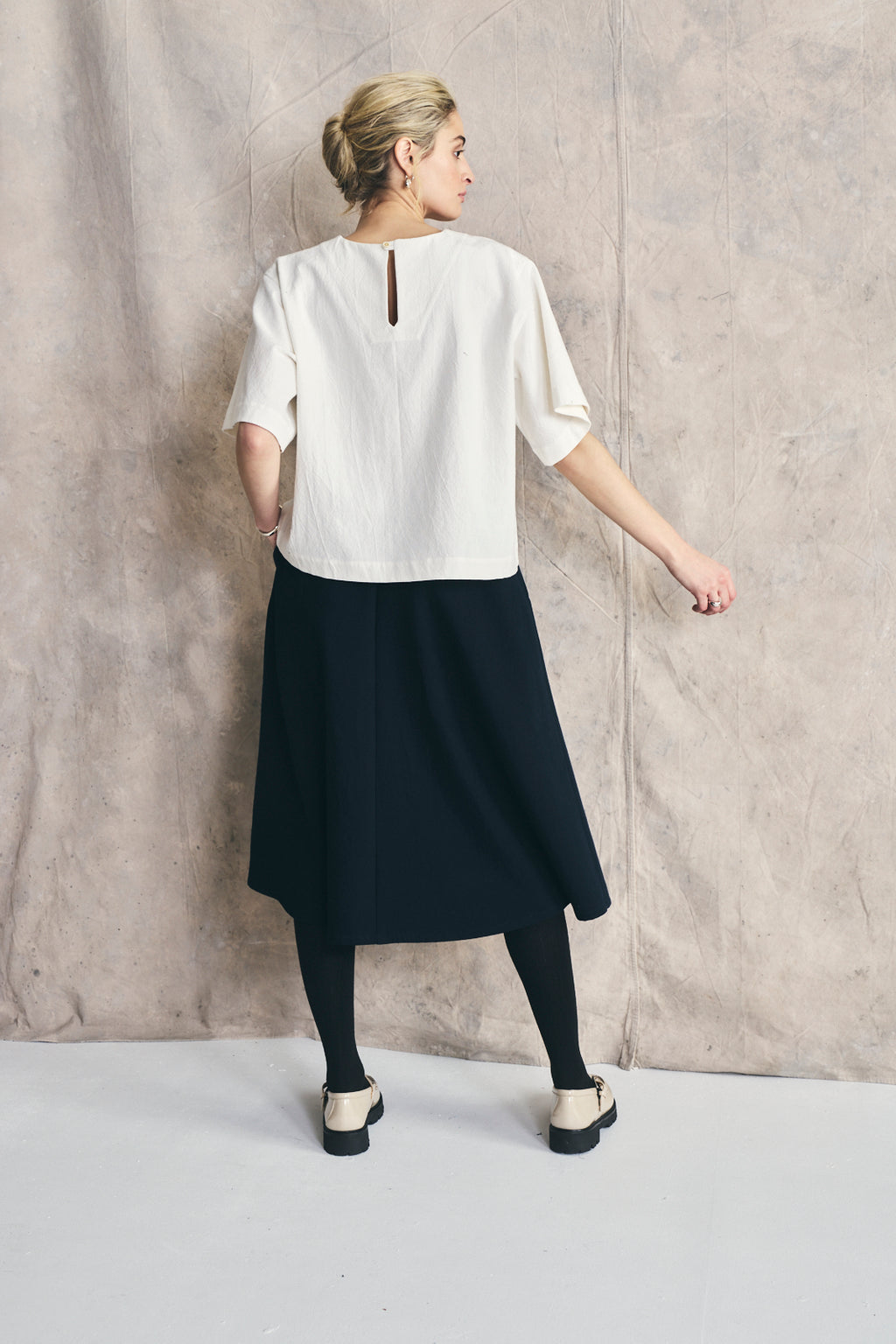 Woven T-Shirt - Parchment