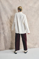 Oversized Snap Shirt - Parchment