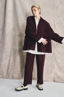 Veste chemise oversize - Deep Cherry
