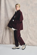 Veste chemise oversize - Deep Cherry