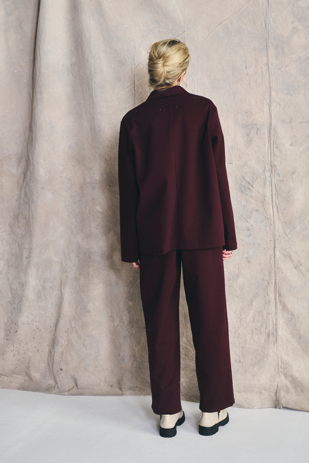 Work Trousers - Deep Cherry