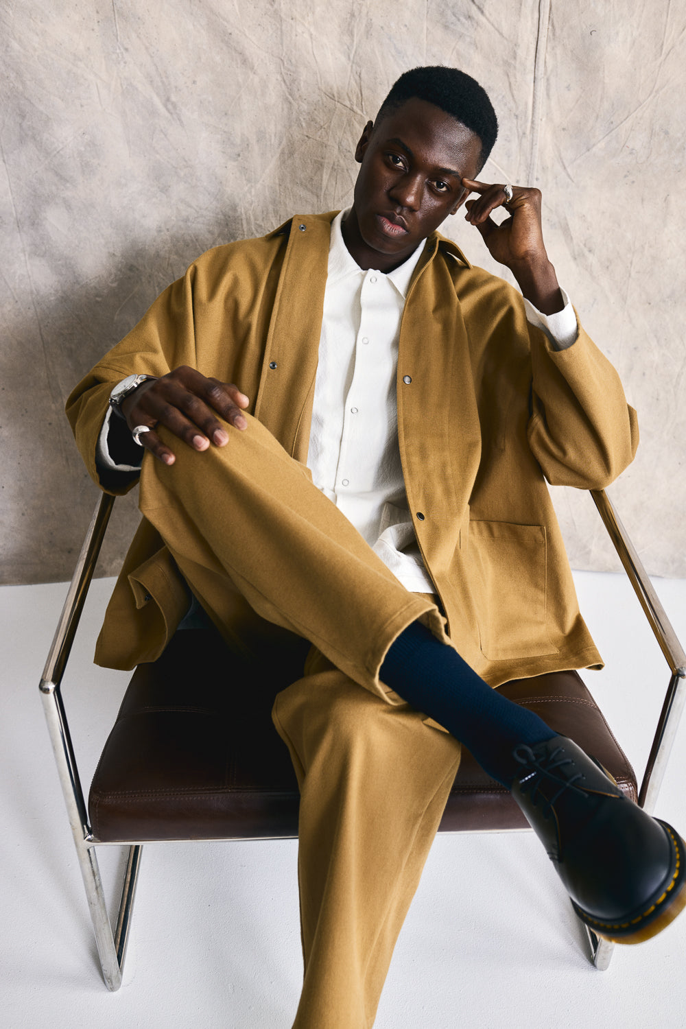 Oversized Shirt Jacket - Wheat