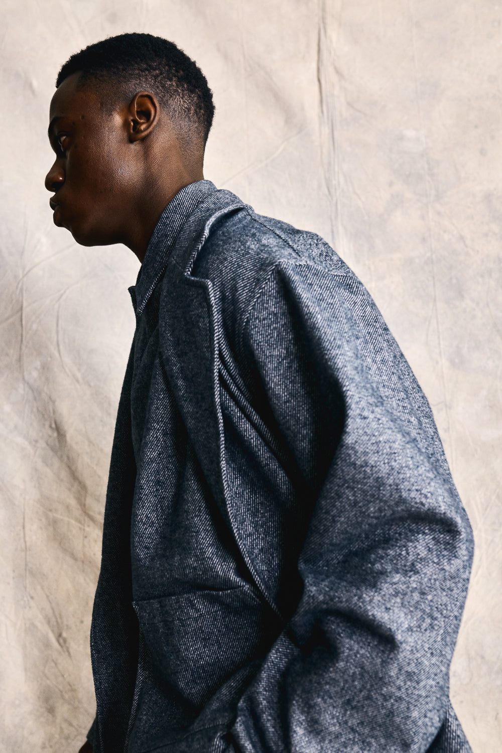 Relaxed Overcoat - Mixed Grey