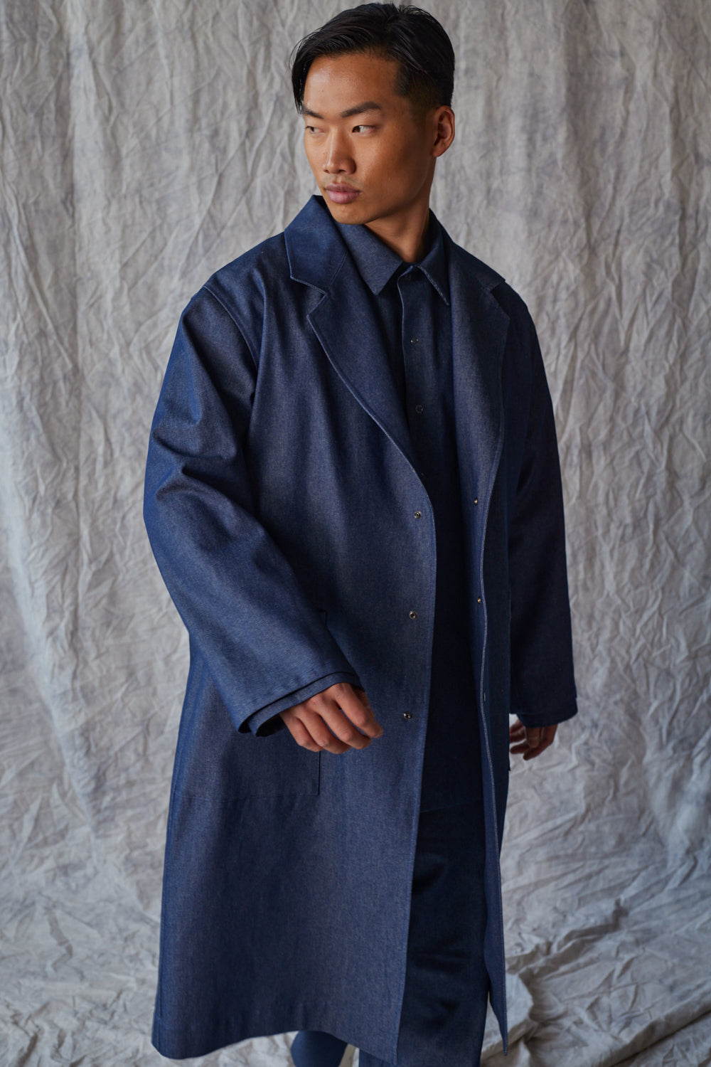 Manteau en denim bio