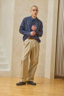 Pleated Trouser - Sand