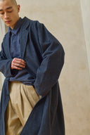 Relaxed Overcoat - Blue Mix Preorder