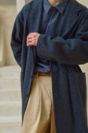 Relaxed Overcoat - Blue Mix Preorder