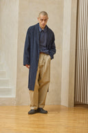 Relaxed Overcoat - Blue Mix Preorder