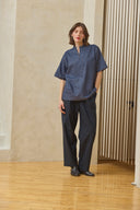 Fisherman T-Shirt - Indigo Twill