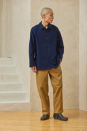 Oversized Snap Shirt - Ink Blue