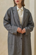 Relaxed Overcoat - Grey Mix Preorder