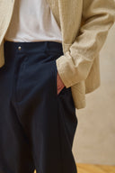 Barrel Trouser - Midnight Blue